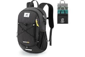 SKYSPER Foldable Small Backpack – 20L Lightweight Hiking Daypack with Chest Belt Packable Travel Rucksack for Women Men