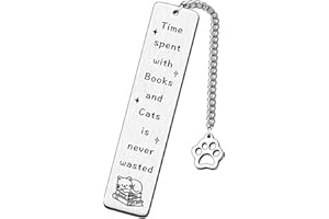 SDOFY Cat Bookmark for Women Men Cute Bookmarks for Book Lovers Cat Bookmarks Gifts for Cat Lovers Cat Dad Cat Mum Girls Boy