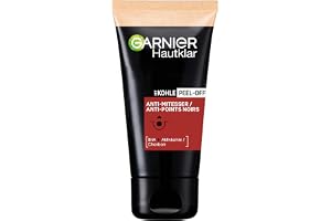 Garnier Peel-Off Mask mot pormaskar, svart ansiktsmask för strålande hud, med salicylsyra och kol, hudklar kol, 1 x rör