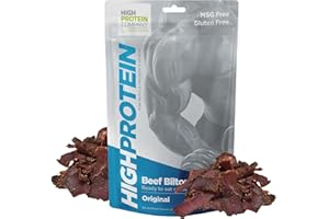 HUNTERS BILTONG High Protein - Original Biltong, 600g Pack of 12 x 50g High Protein, low fat, Thin Tender Slices of authentic Beef Biltong, beef Jerky, Gluten & MSG Free, Convenient Snack