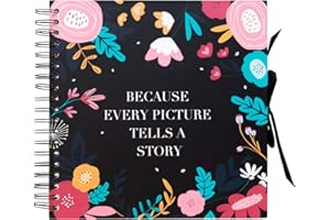 Grupo Erik - Album Photo Scrapbooking Blummen - Avec 40 Pages | Album Photo Vierge, Album Photo Traditionnel avec une Couverture Rigide, Album Photo Vierge Album Photo 10 x 15 cm