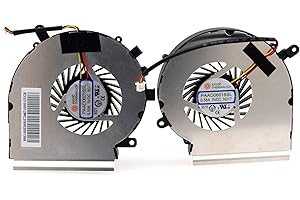 Deal4GO Ventilateur de processeur 3 broches avec ventilateur GPU pour MSi GE62 GE72 PE60 PE70 GL62 GL72 GP62 GP72 MS-16J1 MS-16J5 MS-1791 MS-1795