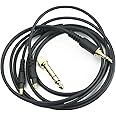Cavo audio di ricambio compatibile con cuffie Audio-Technica ATH-MSR7b, ATH-SR9, ATH-ESW990H, ATH-ES770H, ATH-ADX5000, ATH-AP