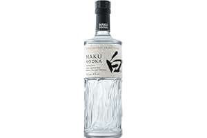 Haku - Vodka Giapponese Distillata con Riso Bianco, Morbida e Setosa, 40% Vol - Bottiglia da 70cl