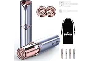 GURELAX Facial Hair Remover for Women(as seen on tv),Painless Rechargeable Facial Hair Removal for Women,2 x Replacement Heads Included, Hair Removal Device Electric Razor for Lip, Chin,Arms