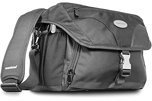 Mantona Neolit II SLR torba na ramię z etui na aparat (czarna, pasek na ramię, elastyczne przekładki)