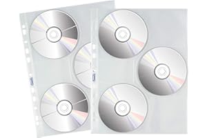 Favorit 100460140 Chemise porte CD/DVD Transparente