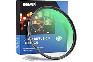 NEEWER 62 mm Black Diffusion filtr 1/8 filtr mgły marzycielski efekt kinowy ultra cienki wodoodporny odporny na zarysowania szkło optyczne HD, 30 warstw nanopowłoków do wideo/vloga/fotografii