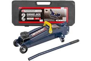 FORSAGEPOL Rangierwagenheber 2T (h min 135mm, h max 385mm) // Wagenheber 2T Hydraulisch im Koffer