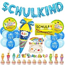 Folat Luftballons 'Schulanfang' - 2 Packungen Latexballons, 30 Cm, Für Helium Oder Luft - Bunte Partydeko