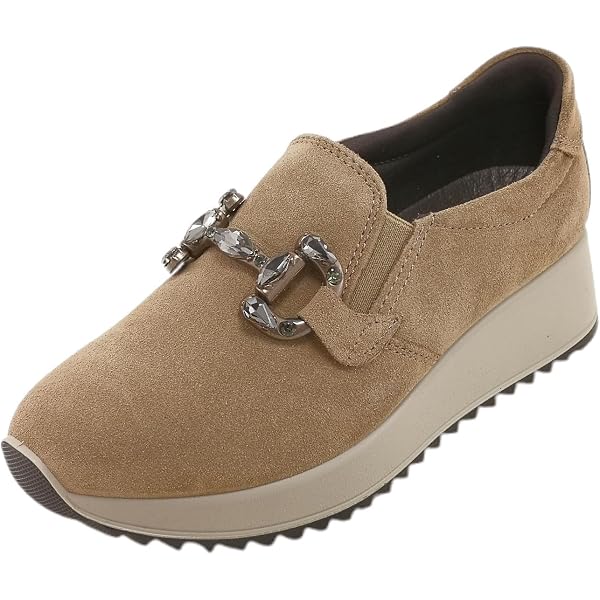 ENVAL SOFT Sandali Donna In Pelle Arancione Con Zeppa E Chiusura A Strappo - Modello 7778811