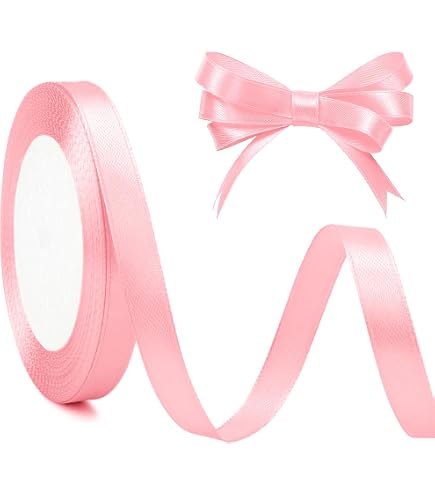 Ruban Satin Double Face Fuschia 10 Mm - Fabriqué En France, Oeko-Tex, 2.5 M