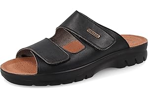 Fly Flot Alatri, Ciabatte Uomo in Evopell, con Doppio Velcro Regolabile, Sottopiede in Pelle