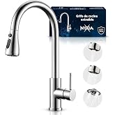 Nyxia&reg; Removable Kitchen Faucet for Sink | 360&deg; Rotatable | 3 Water Modes | Easy Installation | Sprayer Head Taps