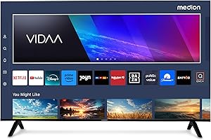 MEDION 125,7 cm (50 Pouces) TV Ultra HD (Smart-TV, HDR10, VIDAA Store, Netflix, Prime Video, Disney+, DAZN, Paramount+, HbbTV, PVR, Bluetooth), MD 850200