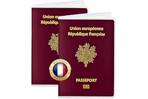 Ugozen Pochette pour Passeport Transparent | Etui De Protection Passeports Pratique | Porte Passport De Voyage, Plastique Recyclable Fabrication Francaise (2)