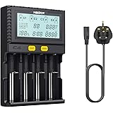 18650 Smart Battery Charger Universal Intelligent 4 Slot Automatic LCD Display for Li-ion Ni-MH Ni-Cd AA AAA AAAA C 21700 207