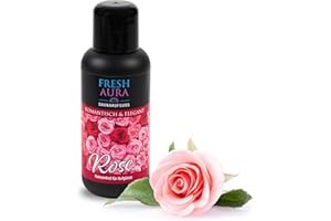 ‎FRESH AURA FRESH AURA Saunaaufguss Konzentrat – Sauna Aufgussmittel Rose – Sehr ergiebiger und langanhaltender Saunaduft – Romantisch und Elegant | Made in Germany (100ml)