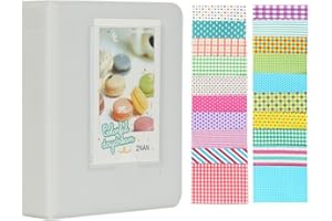 Anter 64 Tasche Mini Album Fotografico Compatibile con Fujifilm Instax Mini 11 8 8+ 9 7s 25 26 50s 70 90 Scheda istantanea e Nome con 20 Adesivi PCS