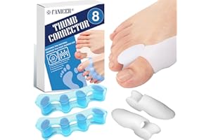 NAILPRETTY 4 Pares Separador De Dedos Del Pie, Correctores de dedos del pie, Espaciadores De Dedos, Toe Separator Para Evitar Roce, Alineación Pies, Talla única, Para Mujer y Hombre