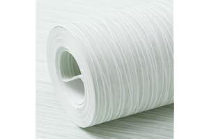 BESWITORY Mix Plain Thick Textured Wallpaper Free No Match Striped Wallpaper for Adults Kids Bedroom Living Room Lounge TV Backdrop Hallway and Stairs Light Green