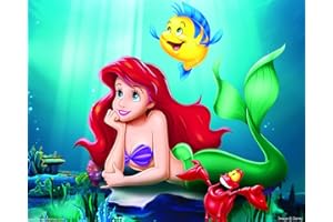 PARTYLANDIA Cialda In Ostia Sirenetta Cartoon Torta Bambini Decorazioni Dischi Commestibile