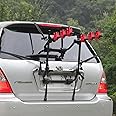 Taylor & Brown 3 Bike Rear Trunk Car Boot Mount Rack Bicycle Cycle Carrier Car Foldable Ultra Compact Universal Fitting Saloon Hatchback Estate, Black