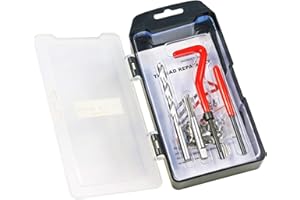 BestsQ 25 Stück Gewindereparatursatz Bohrer Helicoil Repair Kit Kompatibel Handwerkzeug Set für Auto Reparatur Größe:M7X1.0