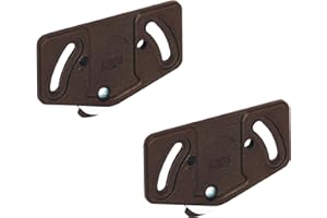 Gedotec Rulli per ante scorrevoli per armadi Slide Line 55 per sistema di ante scorrevoli | rulli per binario inferiore 30 kg | plastica marrone | 2 pezzi - binario per ante scorrevoli di mobili