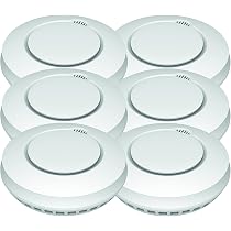 Aktion-Jeising Funkrauchmelder 6er Set Mit Gratis Wassermelder - EN14604 Zertifiziert, 868 MHz, Magnetmontage | Ideal Für Haus & Wohnung
