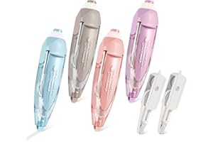 Bahan alamy Korrekturroller Korrekturmaus Set Korrekturband, 4 Stück 6m x 5mm Korrekturmaus mit 2 Refill calibration rollers, Ideal für das Büro, das Home Office oder die Schule