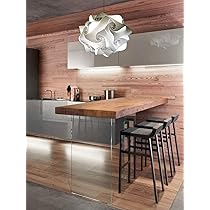 Lampada A Sospensione UFO Bianca - Design Moderno Per Cucina/Soggiorno - LED 17W Inclusa - Made In Italy