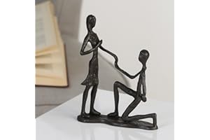 CASABLANCA MODERNES DESIGN Casablanca — rzeźba designerska Marry Me — z żelaza — oksydowana wys. 17 cm