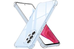 ‎IVOLER Etui iVoler kompatybilne z Samsung Galaxy A53, TPU przezroczyste, odporne na zarysowania silikonowe etui ochronne - Crystal Clear
