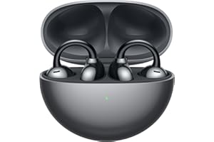 HUAWEI FreeClip, kabellose kopfhörer mit Innovatives Clip-Design, Intensives Open-Ear-Hörerlebnis, KI-Hintergrundgeräuschunterdrückung bei Anrufen, Superlange Akkulaufzeit, Android™&iOS, Schwarz