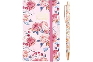 COSIESNEST Agenda 2025 Petit Semainier Agenda 2025 Journalier A6 Mini Semainier 2025 de Poche 15.7x9.2cm 1* Planner 2025+ 1*Stylo Semainier 2025 avec Dragonne et Signet