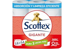 Scottex Gigante Papel Higiénico Seco 18 rollos