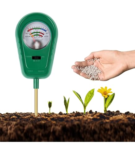 3-in-1 Bodentester – Feuchtigkeit, PH, Licht & Temperatur – Messgerät Für Pflanzen – Set Mit 3 Stück – Für Garten, Rasen & Topfpflanzen – Grün