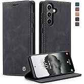 owlhold Case for Samsung S24, Advanced PU Leather Case [Folding Stand][Card Slot][Magnetic Closure] Anti-Shock Book Case for