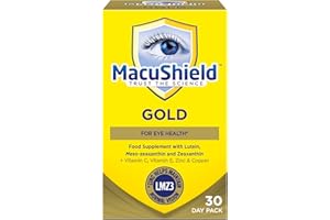 MacuShield Gold – 30 day pack, Eye Health Food Supplement containing Lutein, Zeaxanthin and Meso-zeaxanthin, and Zinc which Supports Normal Vision