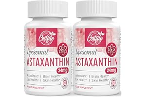 Cestfilo Liposomal Astaxanthin Supplement 24MG, Maximum Absorption, Natural Antioxidant for Skin & Eye Health, Gluten Free, Non-GMO & No Gluten (120 Count (Pack of 2))