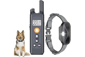 ZVD Anti Bark Collars For Dogs,Dog Training Collar With Remote,Rechargeable Dog Barking Collar,IP7 Waterproof,Remote Control Range Over 2600ft,Dog Training Collar Of Dogs