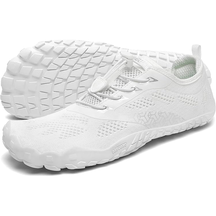 Saguaro Blotevoetenschoenen voor dames en heren, ademend, antislip, met brede teenruimte en zero-drop-zool, maat 35-48 EU, 24.5 cm
