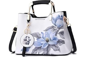 Nevenka Sac à main en cuir pour femme, avec anses et bandoulière