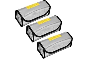 3st Lipo Battery Guard Säker Väska, Explosionssäker Brandsäker Väska, Hög Temperaturbeständighet för Laddning, Transport och