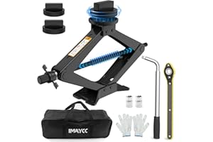 ‎IMAYCC IMAYCC Wagenheber 2.5T/2500kg,Universelle Scherenwagenheber für Mercedes Benz Auto mit 2Pcs Gummiauflage, Tragbarer Wagenheber mit Radmutternschlüssel, Auto-Notfallset für Mercedes Benz Serie SUV MPV