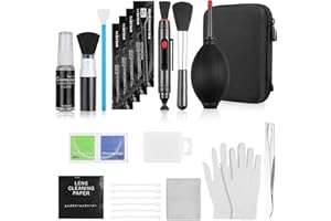 14 Stück Kamera Reinigungset Objektive Reinigungs-Sets für DSLR Kamera Objektive Filter Handys mit Raketengebläse Lenspen Reinigungspinsel Reinigungstuch und Objektivbürste