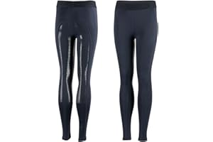 HORZE Kinder Reitleggings Madison, Vollbesatz Reithose Mädchen mit Silikon