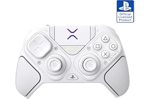 Turtle Beach Victrix Pro BFG Reloaded Bianco Controller da gaming modulare wireless - PlayStation 5, PlayStation 4, PC, modulo Fightpad, con licenza ufficiale PlayStation.