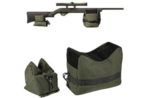 TMRBBESTY Sacchetto da Tiro Anteriore,Borse per Riposo per Tiro All'Aperto,Sacche da Tiro Anteriore e Posteriore,Resto Supporto Anteriore/Posteriore Supporto,Adatto per tiro,Tiro e caccia(Non riempito)